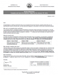 Residential Construction Project Information Form, Spanish Version