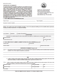 Certificate of Disability | CCSF Office of Assessor-Recorder