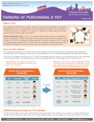 Fact Sheet - Thinking of Purchasing a TIC?